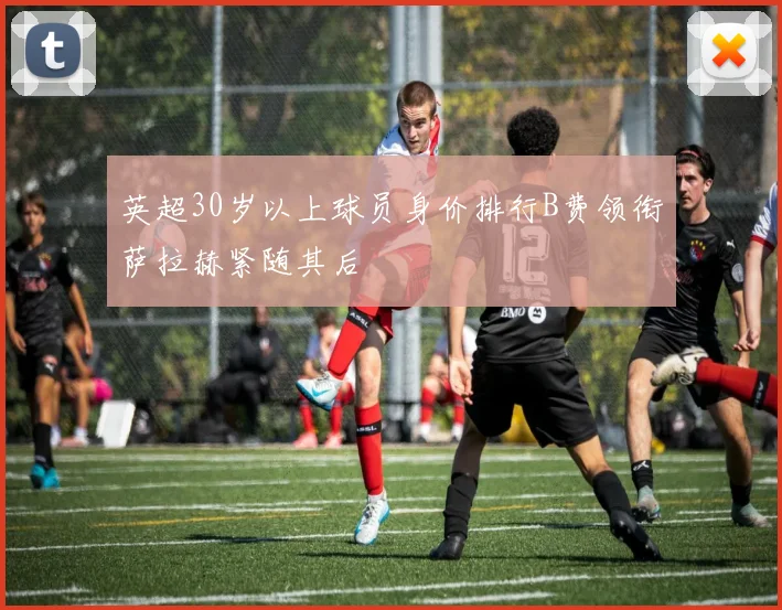 英超30岁以上球员身价排行B费领衔萨拉赫紧随其后
